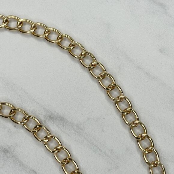 Gold Tone Chain Purse Strap 46" Crossbody Bag Replacement ✨ - Picture 4 of 11